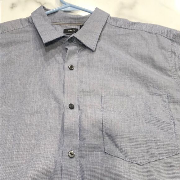 J. Ferrar Men’s Slim Fit Short Sleeve Button Sz. L - Picture 4 of 5